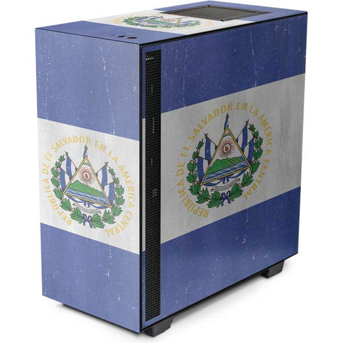 El Salvador Flag Distressed NZXT H510 Compact ATX Mid-Tower Case Skin